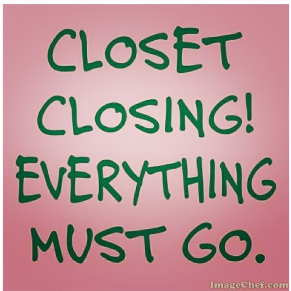 Only reasonable offers accepted. All items will be donated to charity.